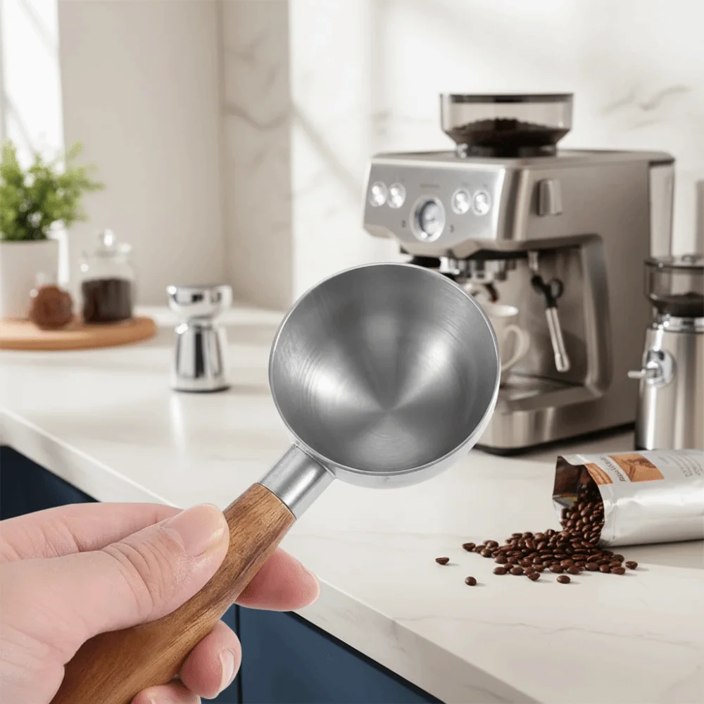 Durable 30ML Wood Handle Coffee Scoop Stainless Steel Vintage Coffee Bean Spoon Comfortable Grip Tablespoon Flour
Durable 30ML Wood Handle Coffee Scoop Stainless Steel Vintage Coffee Bean Spoon Comfortable Grip Tablespoon Flour