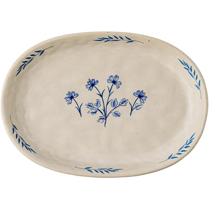 LTT literary oval plate ceramic sushi plate commercial dessert plate
LTT literary oval plate ceramic sushi plate commercial dessert plate