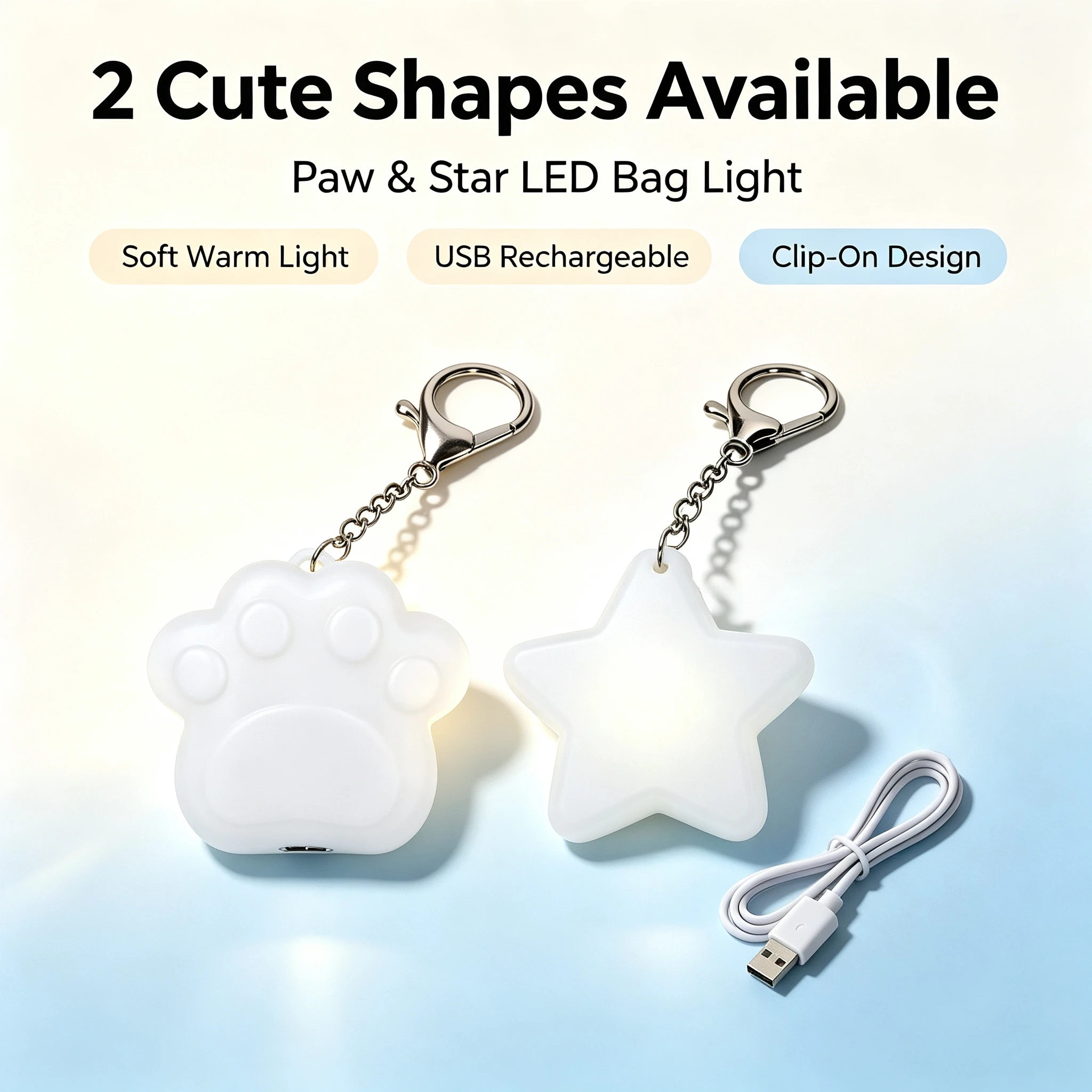 Sensor LED Bag Light USB Rechargeable Cold White Night Light Star Cat Claw Mini Lamp For Handbag Purse Interior Lighting
Sensor LED Bag Light USB Rechargeable Cold White Night Light Star Cat Claw Mini Lamp For Handbag Purse Interior Lighting