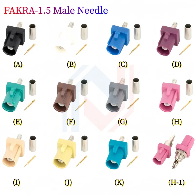 2PCS/lot FAKRA Male Head Car Connector FAKRA SMB-J-1.5 male Pink Black blue yellow Cyan white RG316 connector
2PCS/lot FAKRA Male Head Car Connector FAKRA SMB-J-1.5 male Pink Black blue yellow Cyan white RG316 connector