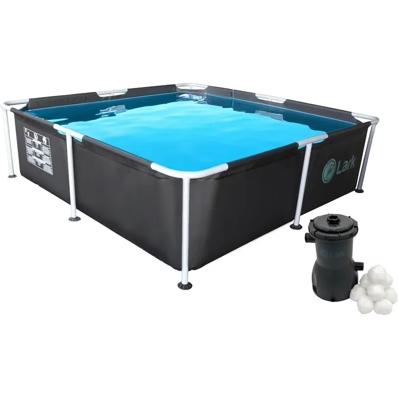 Lark 7' x 24" Square Metal Frame Above Ground Pool with 530 Gallon Filtration Pump
Lark 7' x 24" Square Metal Frame Above Ground Pool with 530 Gallon Filtration Pump