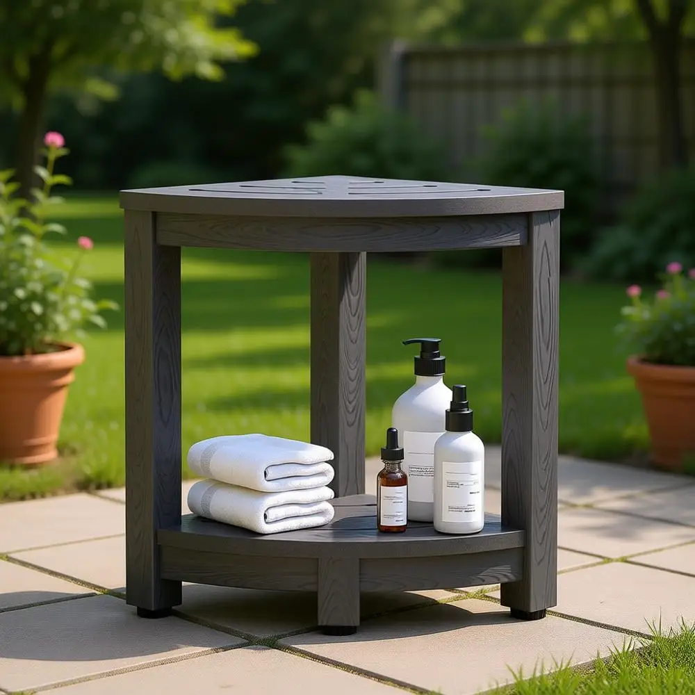 Серый табурет для душа с отсеком для хранения, водонепроницаемый органайзер, идеально подходит для ванной, бритья и использования в различных помещениях
Серый табурет для душа с отсеком для хранения, водонепроницаемый органайзер, идеально подходит для ванной, бритья и использования в различных помещениях