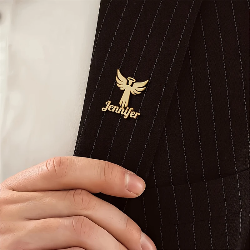 Элегантная золотая брошь с именем ангела, персонализированные значки из нержавеющей стали для женщин, идеальный подарок на дни рождения и праздники
Элегантная золотая брошь с именем ангела, персонализированные значки из нержавеющей стали для женщин, идеальный подарок на дни рождения и праздники