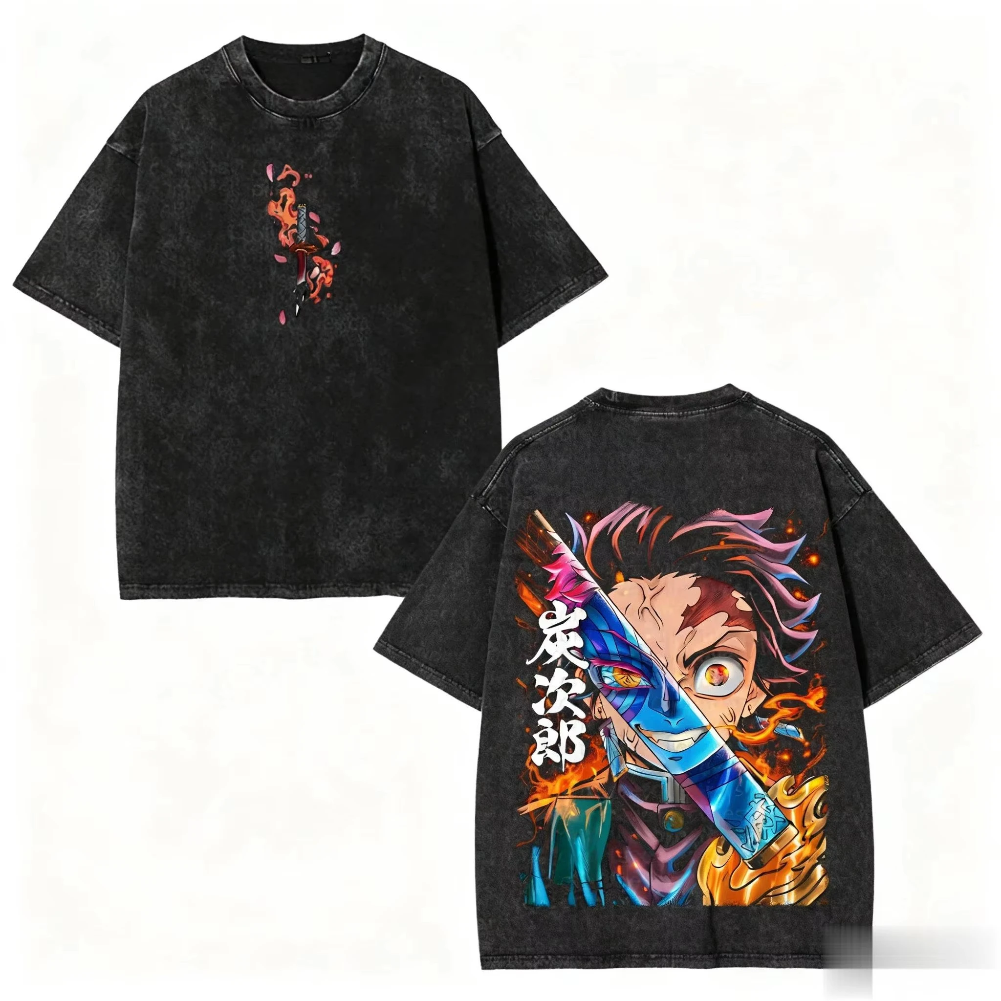 Streetwear Demon Slayer Vintage Washed Graphic T Shirt Men Women Cotton Short Sleeve Anime Graphic Tee Casual Tops Y2k Clothes
Streetwear Demon Slayer Vintage Washed Graphic T Shirt Men Women Cotton Short Sleeve Anime Graphic Tee Casual Tops Y2k Clothes