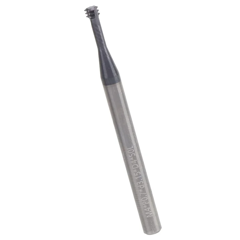 ABMR-Thread Milling Cutter 3 Tooth Metric 60° Tungsten Steel CNC M4x0.7Xd4x50 Cutting Tools, Helical Flute Thread Mills
ABMR-Thread Milling Cutter 3 Tooth Metric 60° Tungsten Steel CNC M4x0.7Xd4x50 Cutting Tools, Helical Flute Thread Mills