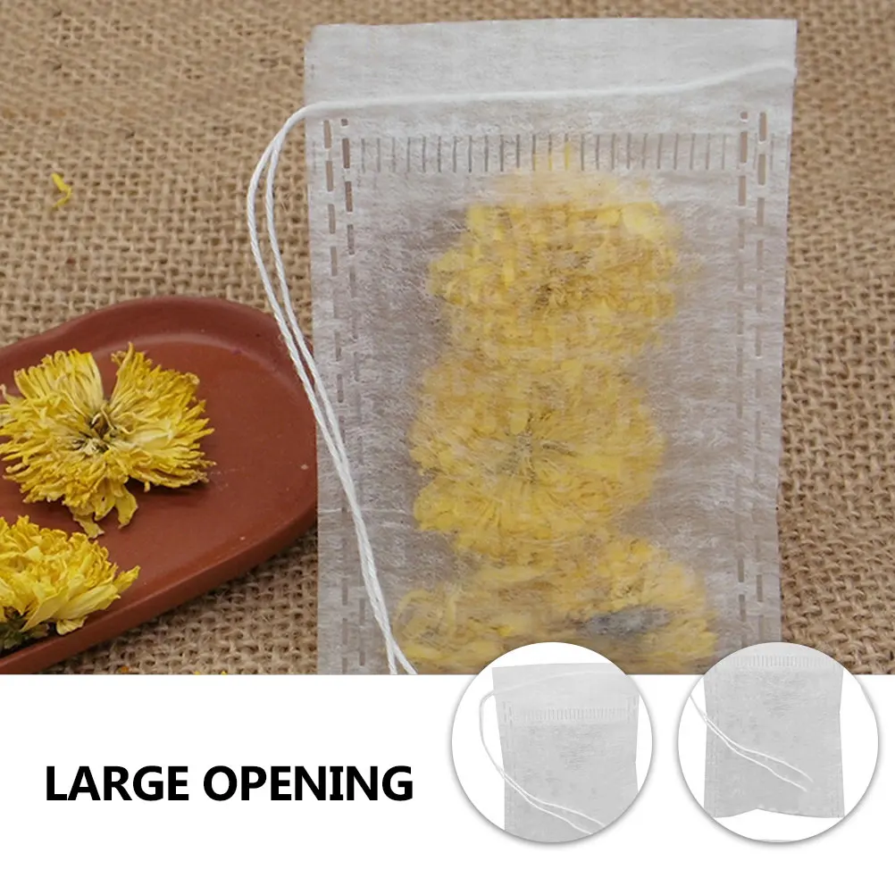100pcs Tea Bag Reusable Strainer Filter DIY Infusers Empty for Loose Leaf Fiber Disposable Drawstring Design Easy Clean
100pcs Tea Bag Reusable Strainer Filter DIY Infusers Empty for Loose Leaf Fiber Disposable Drawstring Design Easy Clean