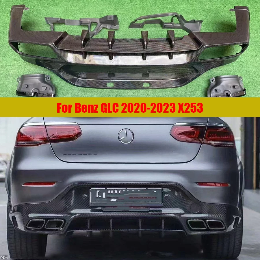 For Mercedes Benz GLC Class coupe W253 2020-2023 Carbon Fiber Car Rear Bumper Diffuser Splitters Spoiler Back lip Car Accessorie
For Mercedes Benz GLC Class coupe W253 2020-2023 Carbon Fiber Car Rear Bumper Diffuser Splitters Spoiler Back lip Car Accessorie