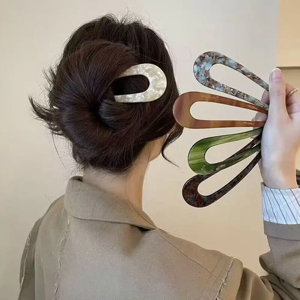 Hair Clips U-shape New Headdress Temperament Hairpins Acetate Hair Sticks Women Hairpins Hanfu Hair Sticks Chinese Hair Fork
Hair Clips U-shape New Headdress Temperament Hairpins Acetate Hair Sticks Women Hairpins Hanfu Hair Sticks Chinese Hair Fork