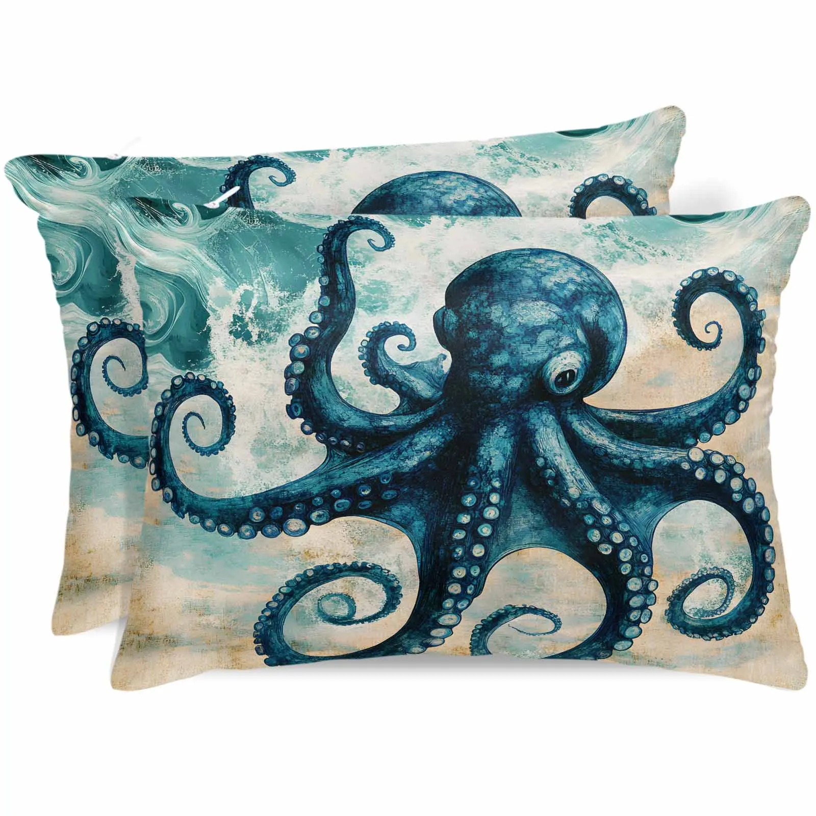 Vintage Octopus Texture Bed Satin Pillowcase 2pcs Sofa Pillow Cover Case Bedroom Satin Cushion Covers Home Decor
Vintage Octopus Texture Bed Satin Pillowcase 2pcs Sofa Pillow Cover Case Bedroom Satin Cushion Covers Home Decor