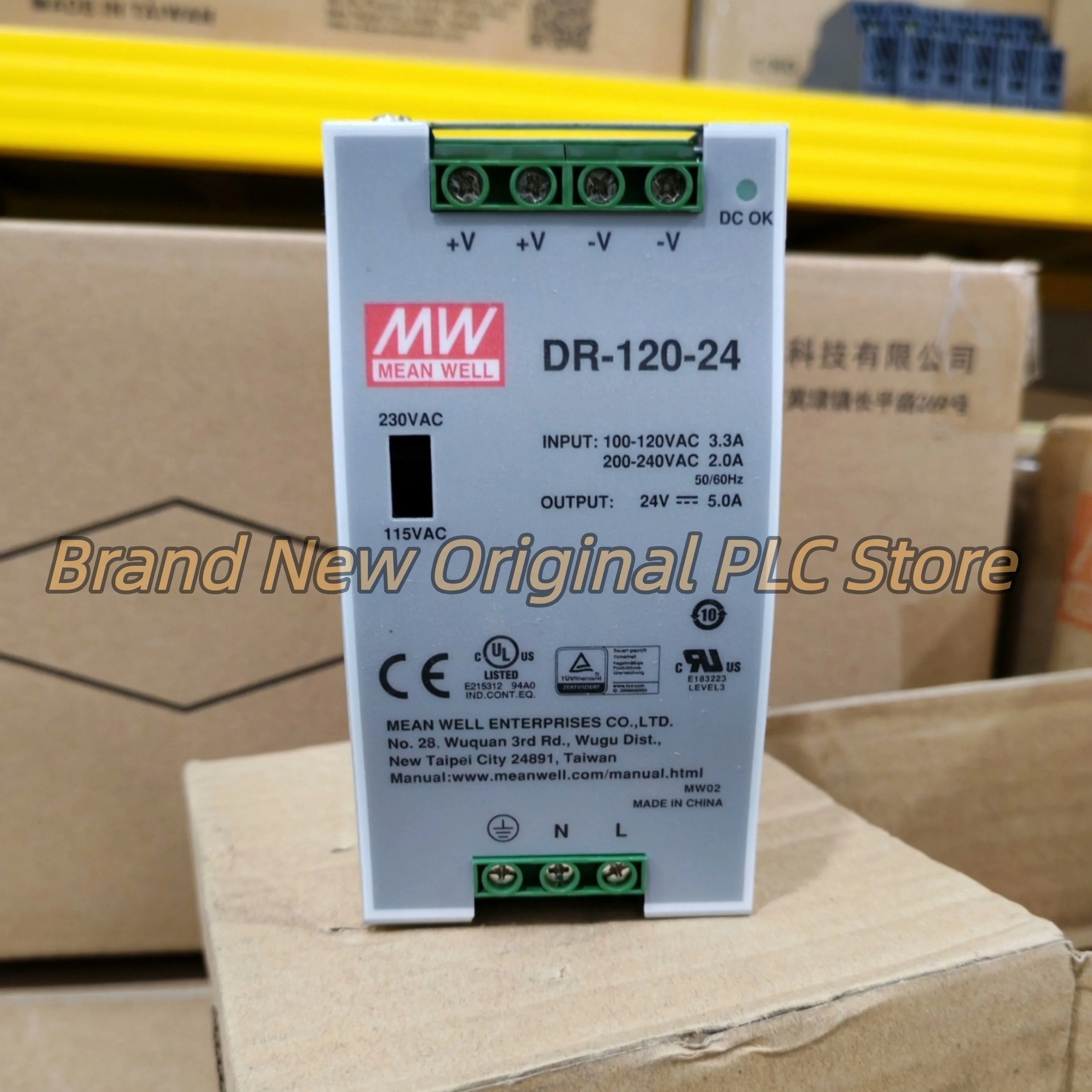 DR-100-24 | 24V Switch Power Supply DR-120-12 | 12V DR-120-24 | 24V 100%NEW
DR-100-24 | 24V Switch Power Supply DR-120-12 | 12V DR-120-24 | 24V 100%NEW