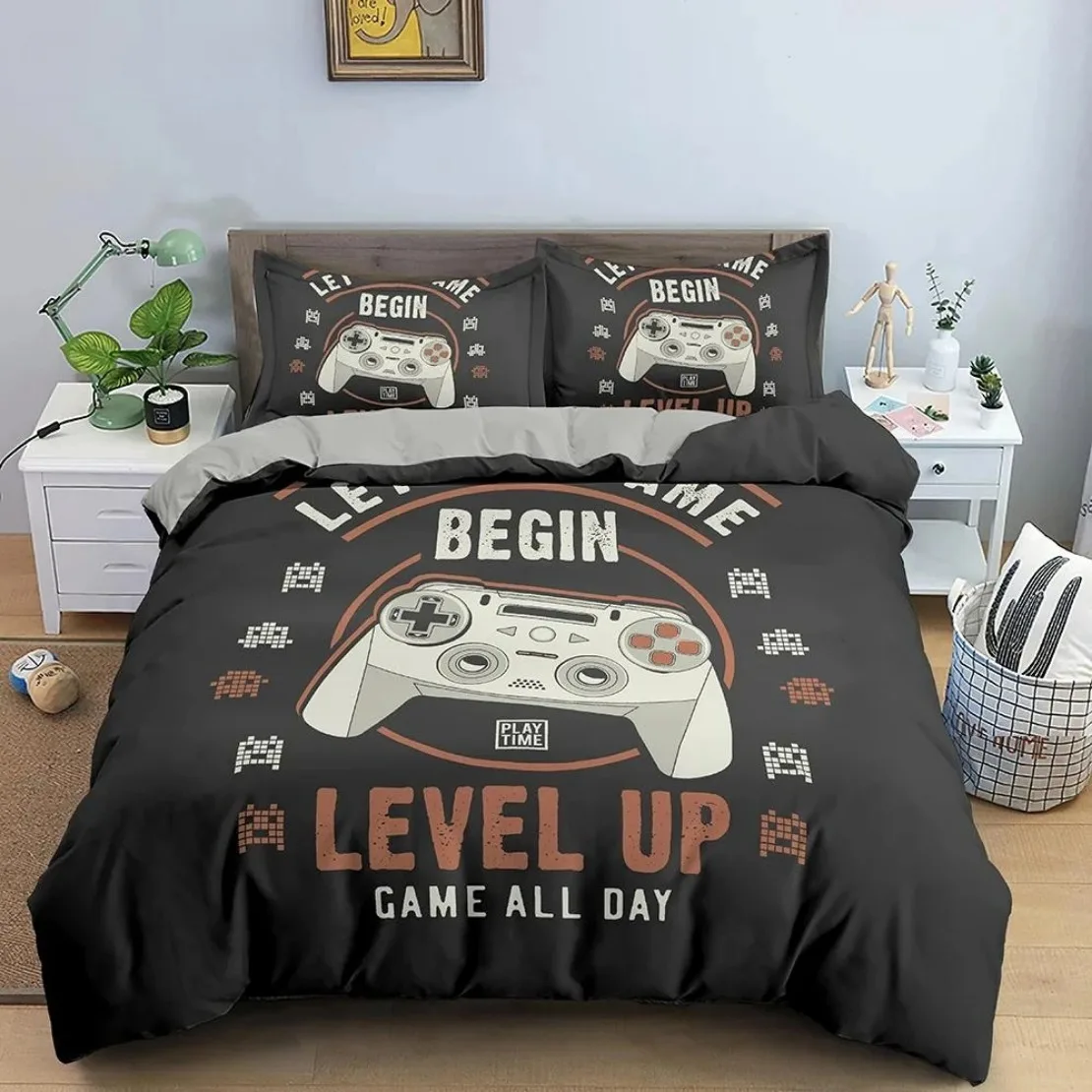 Gamepad Duvet Cover 2/3pcs Game Bedding Set Teens Video Game Quilt Cover Set ,king, double bed, for bedroom
Gamepad Duvet Cover 2/3pcs Game Bedding Set Teens Video Game Quilt Cover Set ,king, double bed, for bedroom