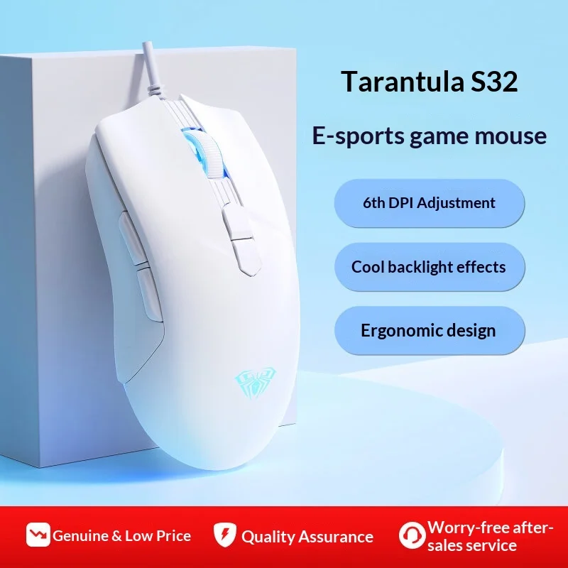 Gaming Mouse S32 Wired Ergonomic Design Rgb Backlit Universal For Laptop Desktop Pc Office Computer Peripheral
Gaming Mouse S32 Wired Ergonomic Design Rgb Backlit Universal For Laptop Desktop Pc Office Computer Peripheral