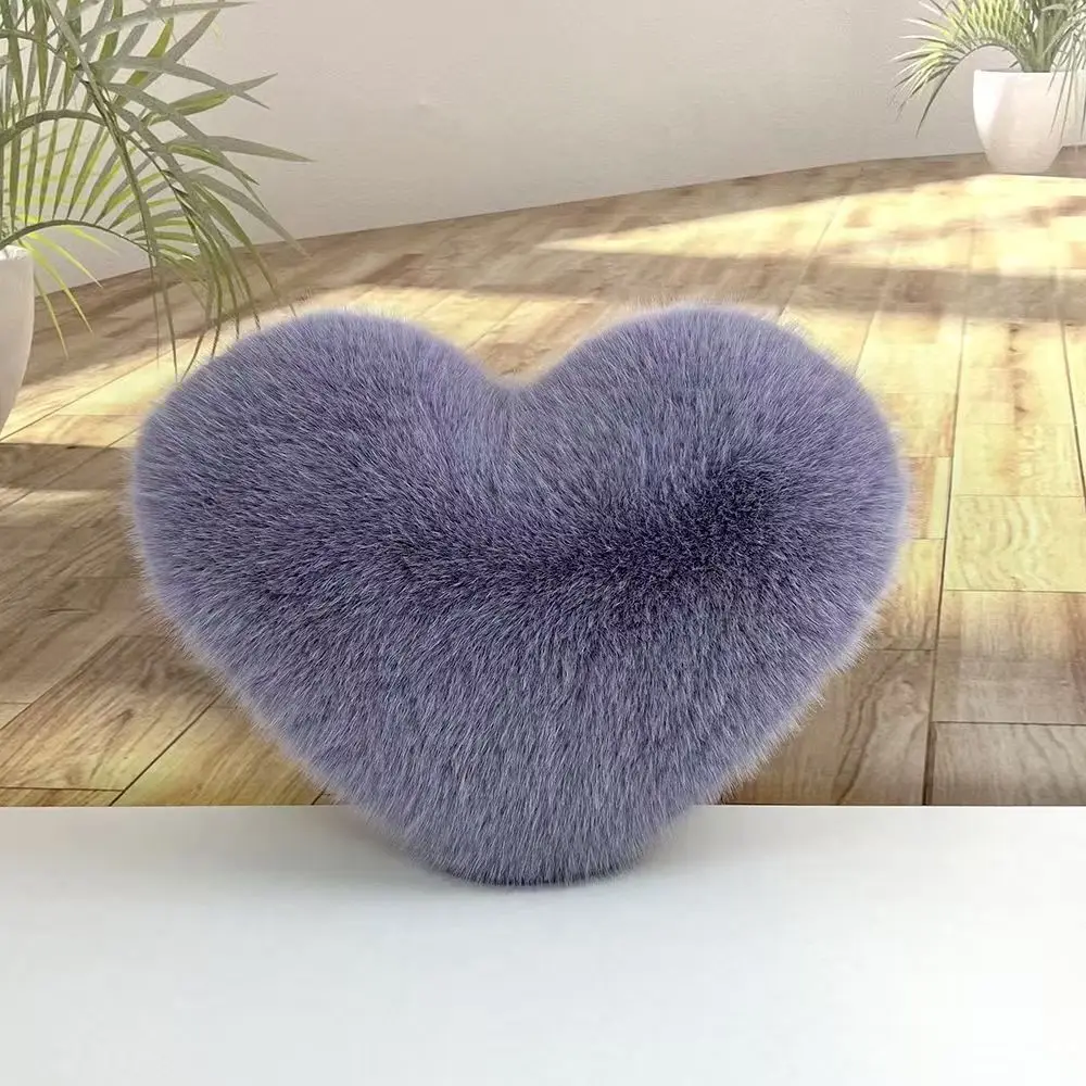 Love shaped pillow imitating fox fur, light luxury imitation fur, girl's heart sofa cushion, girl's gift plush pillow
Love shaped pillow imitating fox fur, light luxury imitation fur, girl's heart sofa cushion, girl's gift plush pillow
