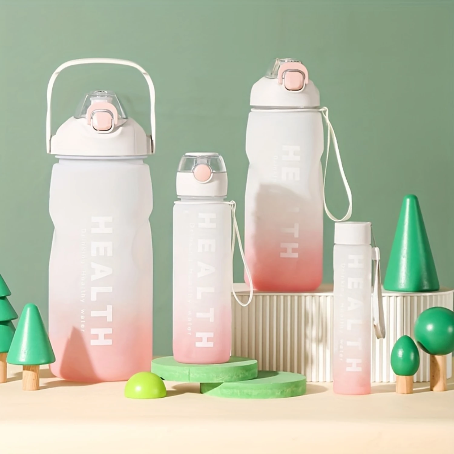 Gradient Color Space Cups with Doll Design, Plastic Straw Water Bottles with Handles, Large Capacity Penguin Kettle Set
Gradient Color Space Cups with Doll Design, Plastic Straw Water Bottles with Handles, Large Capacity Penguin Kettle Set