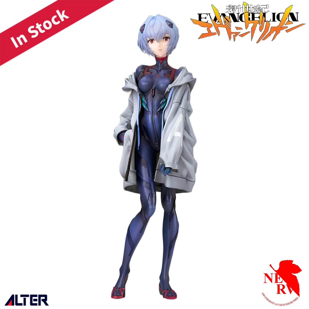 Original Genuine Alter Prepainted Evangelion Shin Gekijouban Ayanami Rei (Tentative Name) Millennials Illust Ver. 1/7 H=220mm
Original Genuine Alter Prepainted Evangelion Shin Gekijouban Ayanami Rei (Tentative Name) Millennials Illust Ver. 1/7 H=220mm