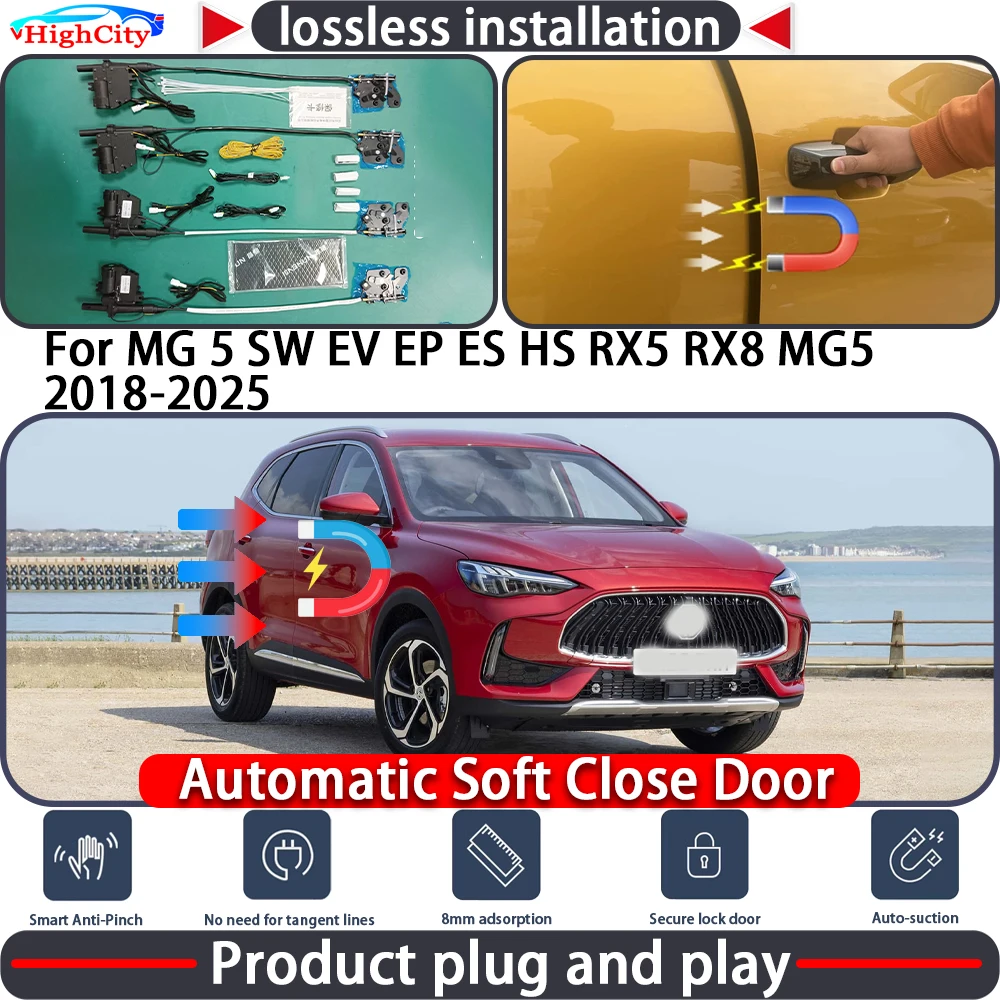 HighCity Electric Closing Door Lock Actuator for MG 5 SW EV EP ES HS RX5 RX8 MG5 2018-2025 Soft Close Power Latch System Auto
HighCity Electric Closing Door Lock Actuator for MG 5 SW EV EP ES HS RX5 RX8 MG5 2018-2025 Soft Close Power Latch System Auto