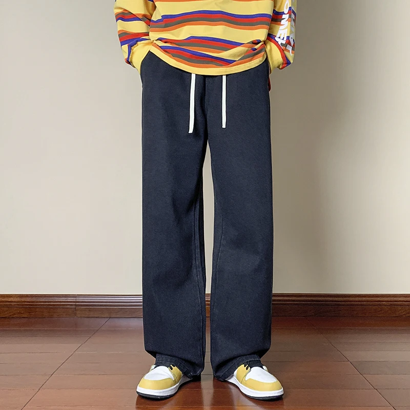 Street Black Jeans Men's Korean Loose Straight Leg Pants Autumn Ins New Casual Denim Long Pants Classic Men's High Quality Pants
Street Black Jeans Men's Korean Loose Straight Leg Pants Autumn Ins New Casual Denim Long Pants Classic Men's High Quality Pants