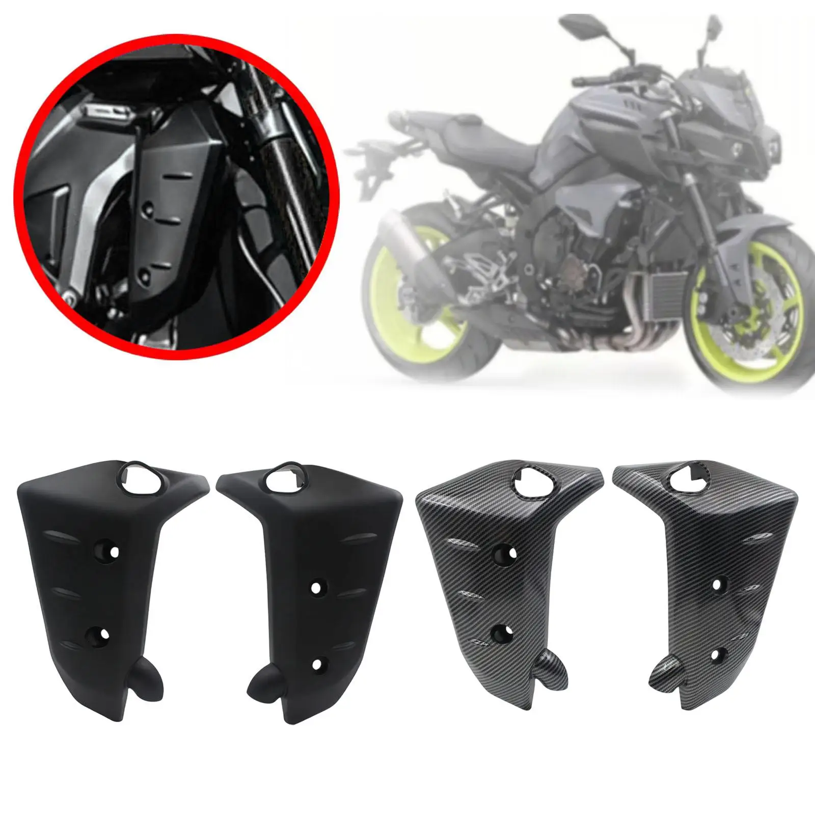 Обтекатель радиатора переднего бокового указателя поворота мотоцикла для -10 22-24 гг. 
Обтекатель радиатора переднего бокового указателя поворота мотоцикла для -10 22-24 гг.