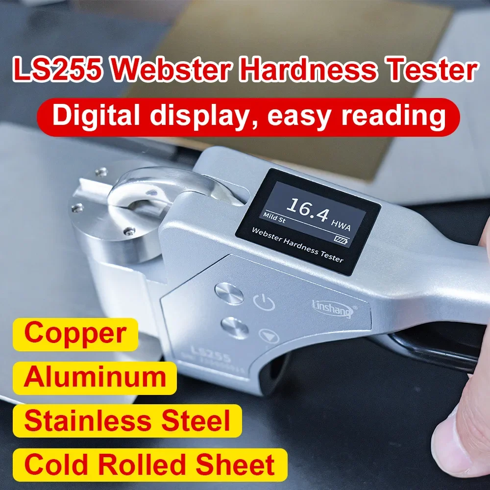Webster Hardness Tester Portable Aluminum Hardness Measurement Digital Screen High Precision 0.1HWA for Aluminum Alloy LS255
Webster Hardness Tester Portable Aluminum Hardness Measurement Digital Screen High Precision 0.1HWA for Aluminum Alloy LS255