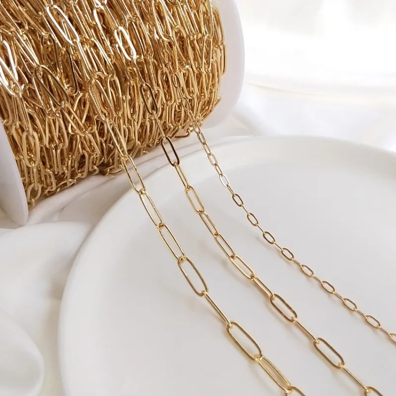 14K Gold Platd O Shaper Cross Chain For DIY Fashion Necklace Bracelet Chain Jewelry Making Wholesale Materials
14K Gold Platd O Shaper Cross Chain For DIY Fashion Necklace Bracelet Chain Jewelry Making Wholesale Materials