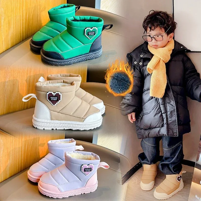 2024 New Winter Children Shoes Antiskid Trendy Snow Boots Warm Sneaker Girl Designer Cotton Plush Boots Зимние Ботинки Детские
2024 New Winter Children Shoes Antiskid Trendy Snow Boots Warm Sneaker Girl Designer Cotton Plush Boots Зимние Ботинки Детские