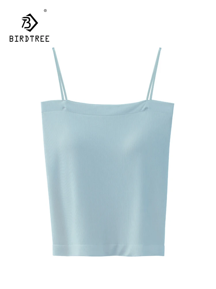 Birdtree 6.1%Real Silk Solid Suspender Vest With Chest Pad Women Simple Integrated Bottom Bra Vest 2024 Spring Summer P41204QC
Birdtree 6.1%Real Silk Solid Suspender Vest With Chest Pad Women Simple Integrated Bottom Bra Vest 2024 Spring Summer P41204QC