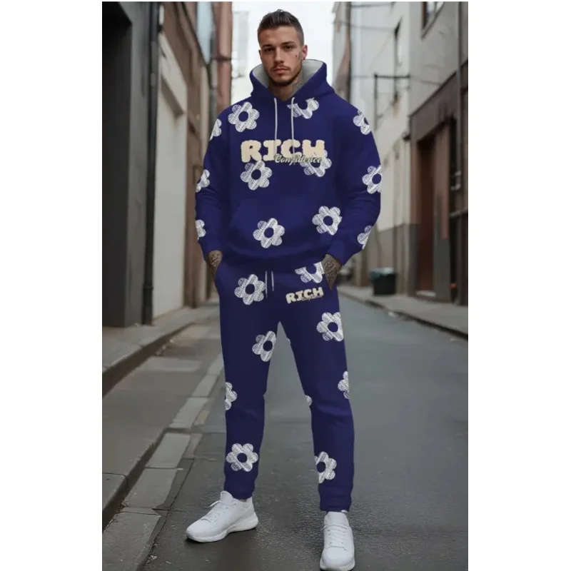 2025 Autumn Trendy New Sweatshirt Sweatpants Set Men's Loose Casual Fit Printed Hundred Long Sleeve Sweatshirt 2 piecesSet
2025 Autumn Trendy New Sweatshirt Sweatpants Set Men's Loose Casual Fit Printed Hundred Long Sleeve Sweatshirt 2 piecesSet