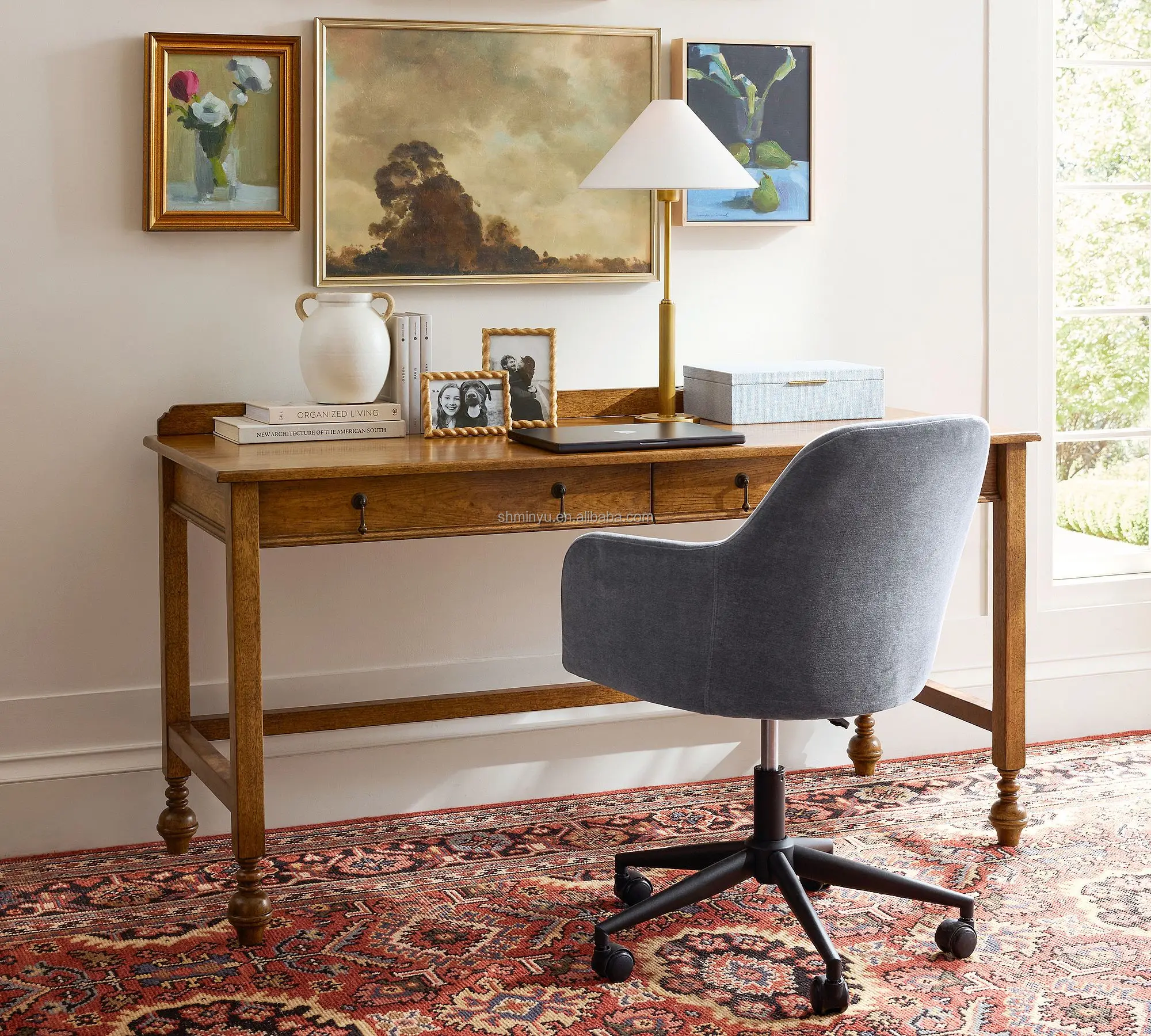 Antique High-quality American Style Extendable Writing Computer Desk With Drawer Solid Wood Office Desk
Antique High-quality American Style Extendable Writing Computer Desk With Drawer Solid Wood Office Desk
