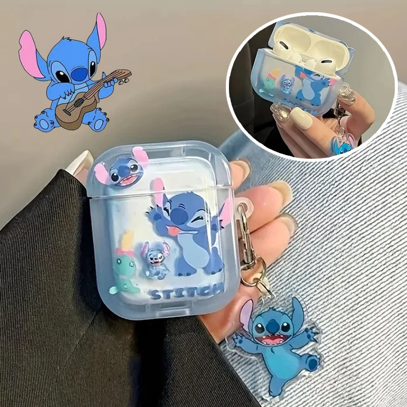 Disney Stitch Earphone Case for Airpods 1/2 3 4 Pro Cartoon TPU Shockproof Headphone Protective Cover Accessories with Keychain
Disney Stitch Earphone Case for Airpods 1/2 3 4 Pro Cartoon TPU Shockproof Headphone Protective Cover Accessories with Keychain