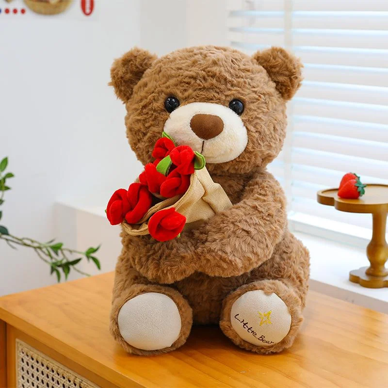 Plush Cute Teddy Bear with Rose Bouquet, Soft Stuffed Animal Toy, Perfect Gift for Valentine's Day, Anniversaries, Birthdays, Ro
Plush Cute Teddy Bear with Rose Bouquet, Soft Stuffed Animal Toy, Perfect Gift for Valentine's Day, Anniversaries, Birthdays, Ro