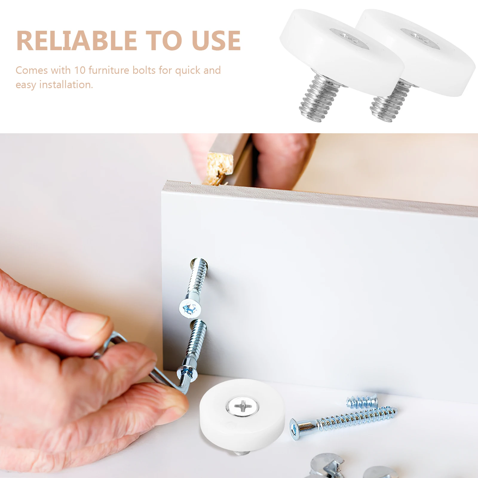 10pcs Furniture Bolts Drawer Wheels Replacement Small Casters for Headboards Cabinet Dresser Smooth Sliding Material
10pcs Furniture Bolts Drawer Wheels Replacement Small Casters for Headboards Cabinet Dresser Smooth Sliding Material