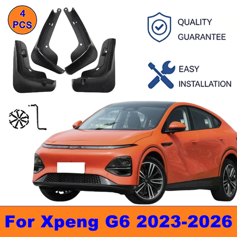 4Pcs Mud Flaps For Xpeng G6 2023-2026 -Splash Guards Front&Rear Wheel Fender Mudguards Car Exterior Protection Accessories
4Pcs Mud Flaps For Xpeng G6 2023-2026 -Splash Guards Front&Rear Wheel Fender Mudguards Car Exterior Protection Accessories