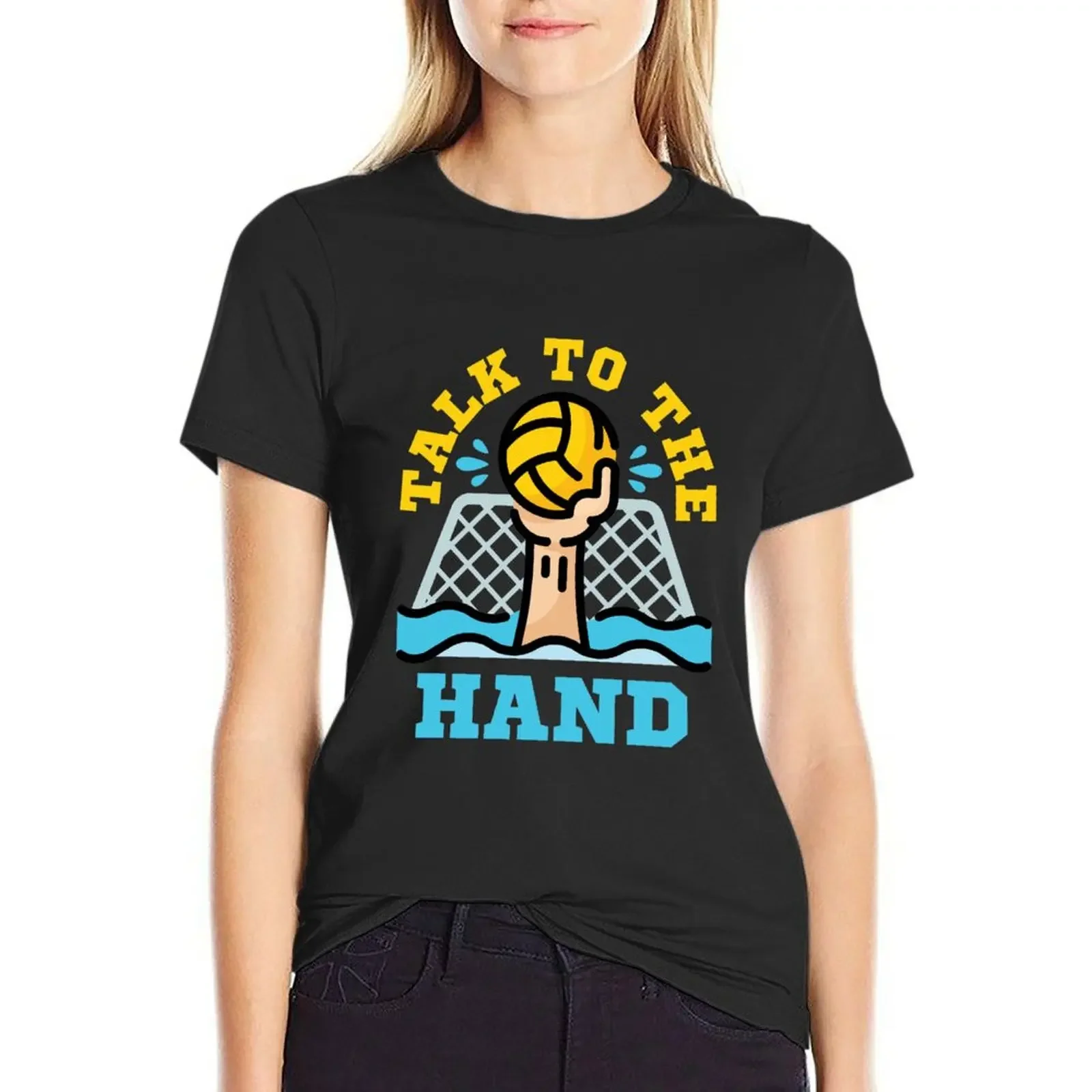 Talk to the Hand Funny Water Polo Goalie T-Shirt summer tops cute clothes anime t-shirt dress for Women graphic
Talk to the Hand Funny Water Polo Goalie T-Shirt summer tops cute clothes anime t-shirt dress for Women graphic