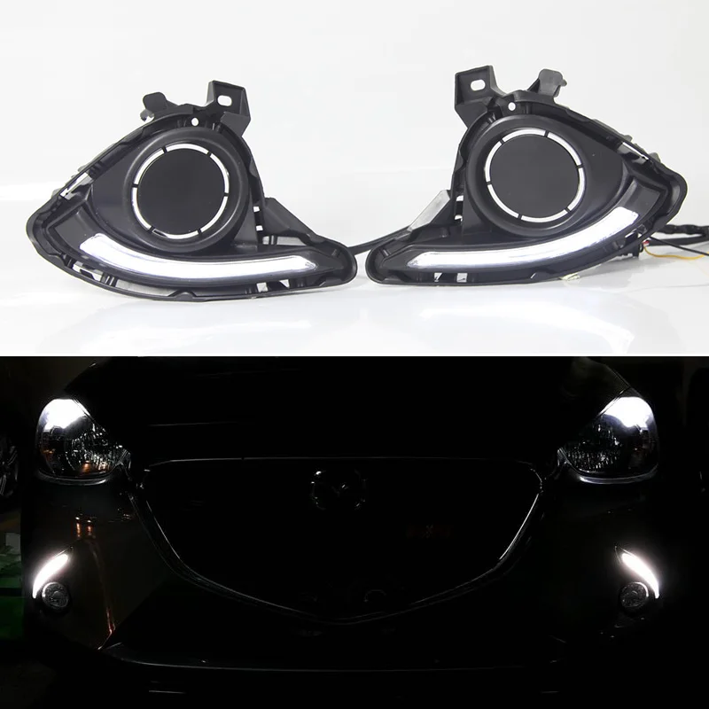 Car Daytime Running Light For Mazda 2 2015 2016 2017 2018 LED Daylight Yellow Turn Signal DRL Auto Stylish Fog Lamp
Car Daytime Running Light For Mazda 2 2015 2016 2017 2018 LED Daylight Yellow Turn Signal DRL Auto Stylish Fog Lamp