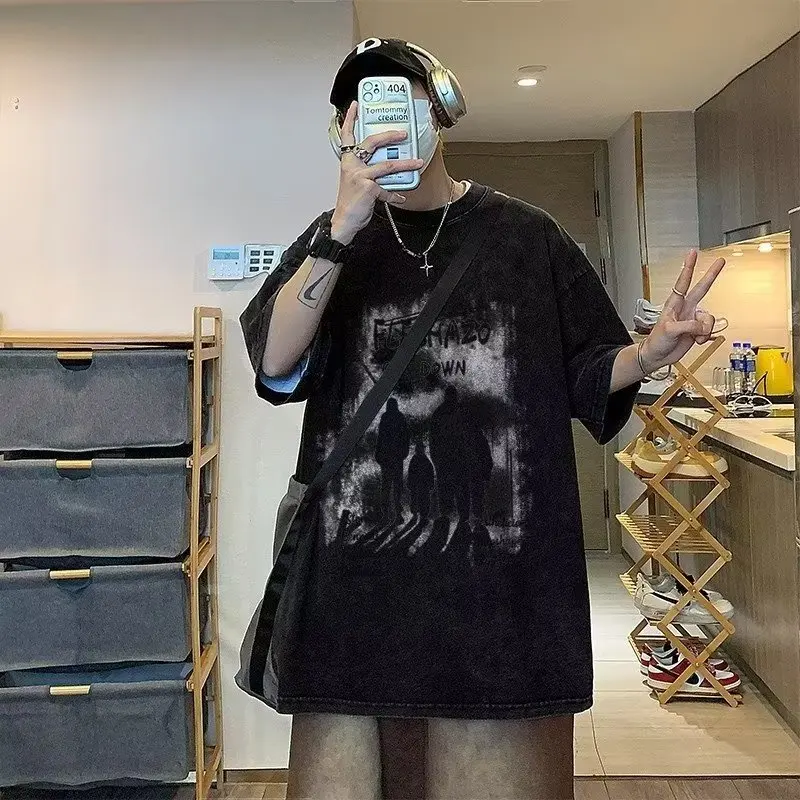 Harajuku Gothic Clothing Summer Tops Vintage 100%Cotton T Shirt Y2k Men Women Streetwear Hip Hop Short Sleeve Tees
Harajuku Gothic Clothing Summer Tops Vintage 100%Cotton T Shirt Y2k Men Women Streetwear Hip Hop Short Sleeve Tees