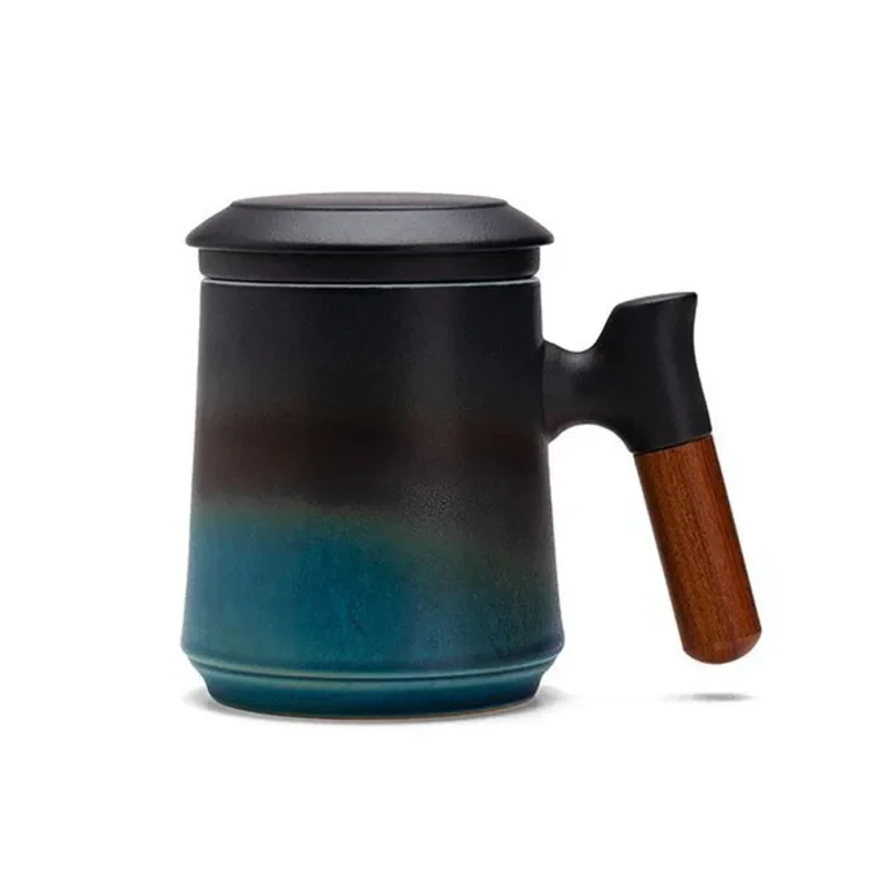 Ceramic Mug Bubble Tea Cup Luxury Original Mugs Coffee Cups with Lid Vintage Water Cup Thermal Beautiful Tea Mugs Wood Handle
Ceramic Mug Bubble Tea Cup Luxury Original Mugs Coffee Cups with Lid Vintage Water Cup Thermal Beautiful Tea Mugs Wood Handle