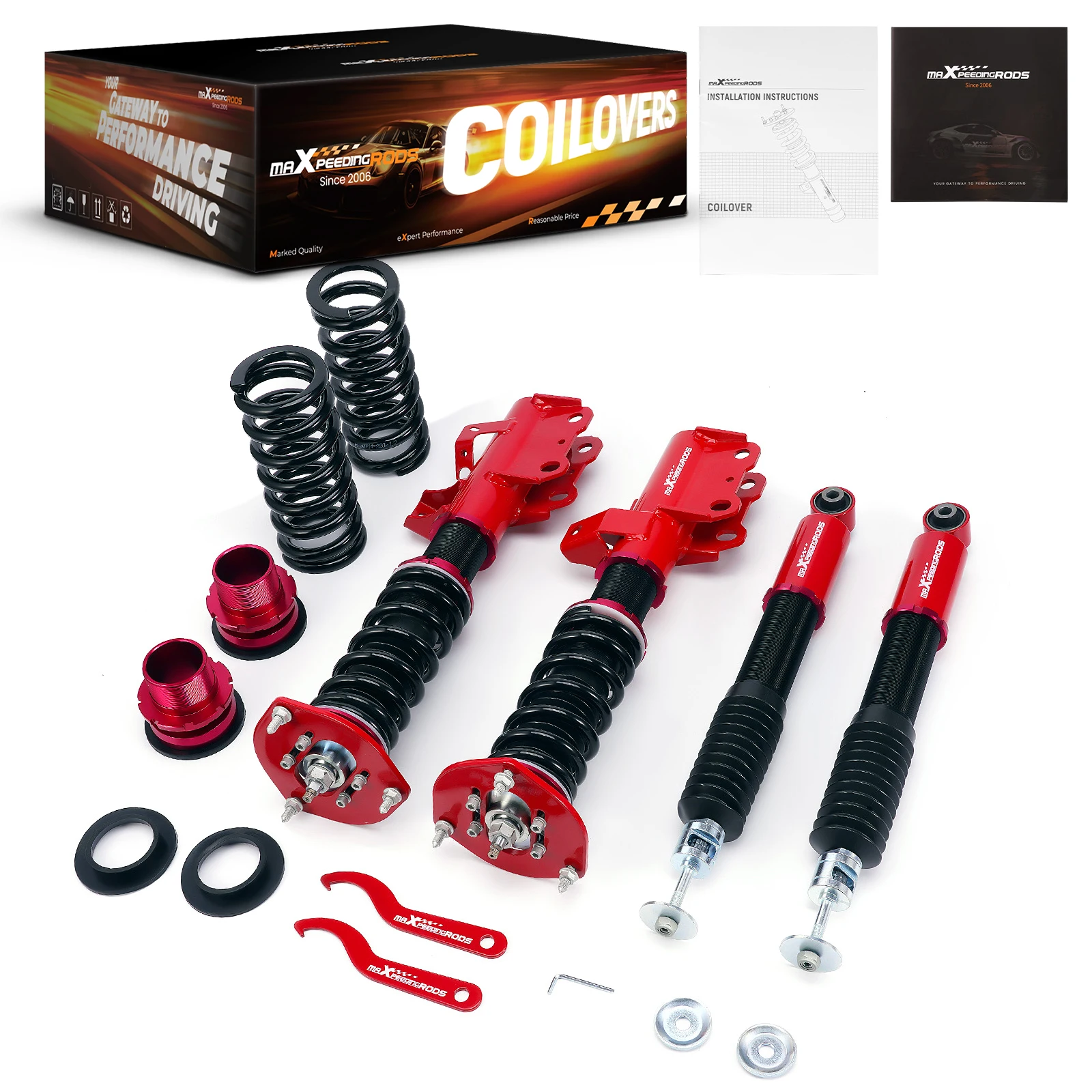 24 Way Adjustable Damper Coilovers Shocks Absorbers For Chevrolet Camaro 2016+
24 Way Adjustable Damper Coilovers Shocks Absorbers For Chevrolet Camaro 2016+