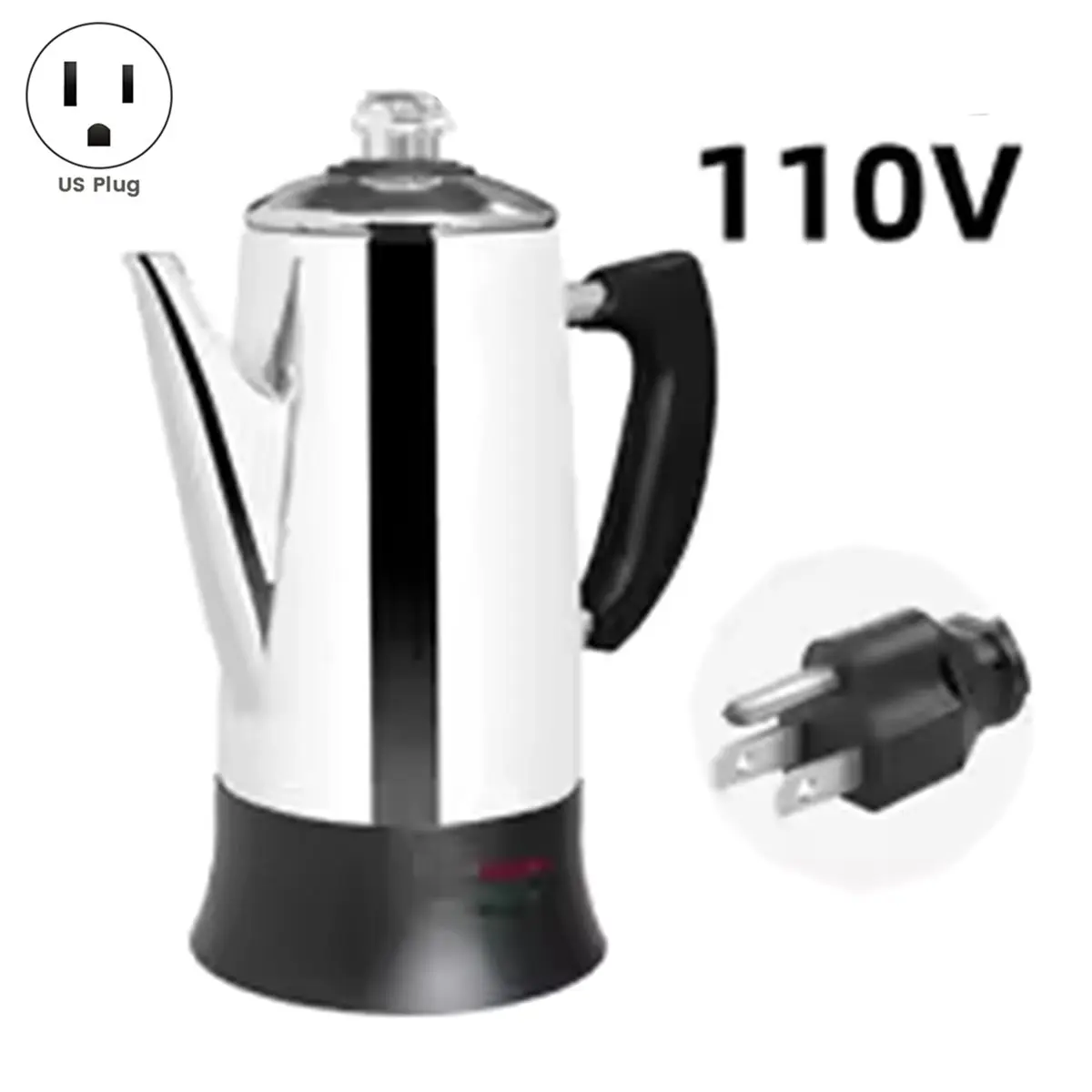 2026 New Tool Stainless Steel Espresso Coffee Maker Electric Percolator Coffee Pot 12 Cups Home 110v US Plug
2026 New Tool Stainless Steel Espresso Coffee Maker Electric Percolator Coffee Pot 12 Cups Home 110v US Plug