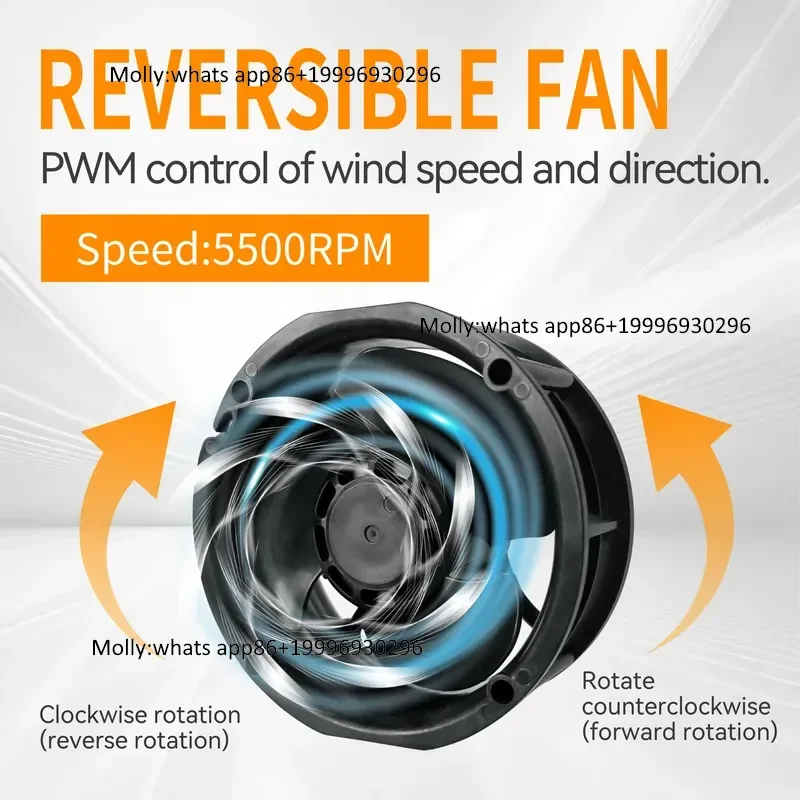92x92x38mm Reversible Flow Fan 5500rpm 12V DC Axial Fan Plastic Blades Brushless Cooling Fan OEM Customizable Motor Bearing
92x92x38mm Reversible Flow Fan 5500rpm 12V DC Axial Fan Plastic Blades Brushless Cooling Fan OEM Customizable Motor Bearing