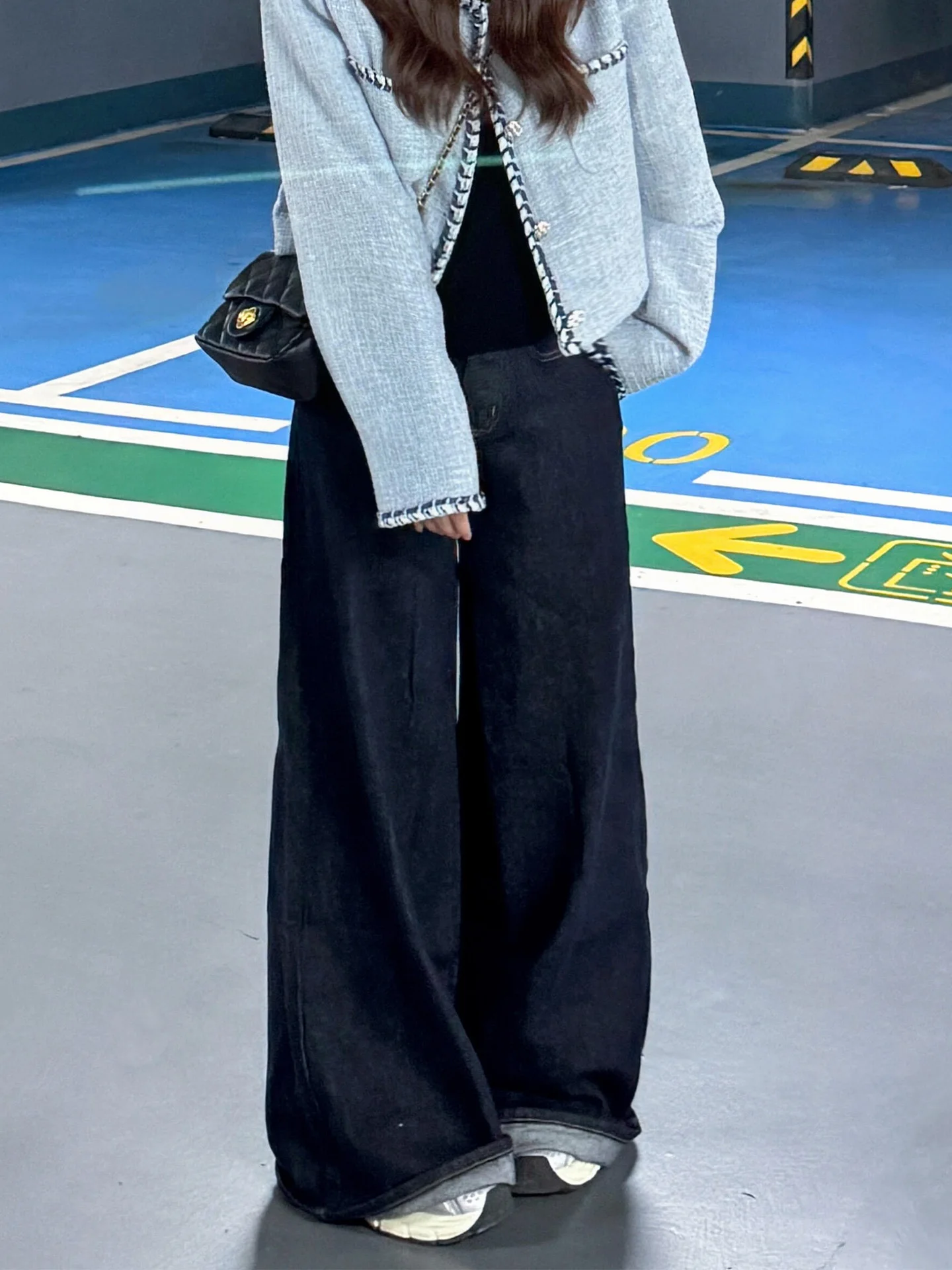 plus Size High Waist Wide Leg Jeans Deep Blue Women's Denim Pants Pear Shape plus Size Ladies Casual Vintage Style Spring Summer
plus Size High Waist Wide Leg Jeans Deep Blue Women's Denim Pants Pear Shape plus Size Ladies Casual Vintage Style Spring Summer