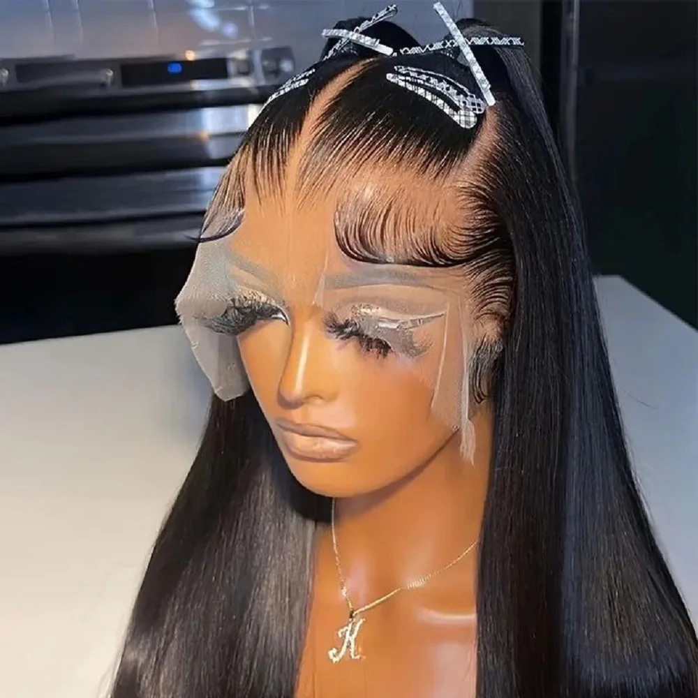 13x4 Transparent Lace Hair Wigs For Black Women Straight Lace Frontal Wig Pre plucked Bleached Knots 100% Human Hair Wigs
13x4 Transparent Lace Hair Wigs For Black Women Straight Lace Frontal Wig Pre plucked Bleached Knots 100% Human Hair Wigs