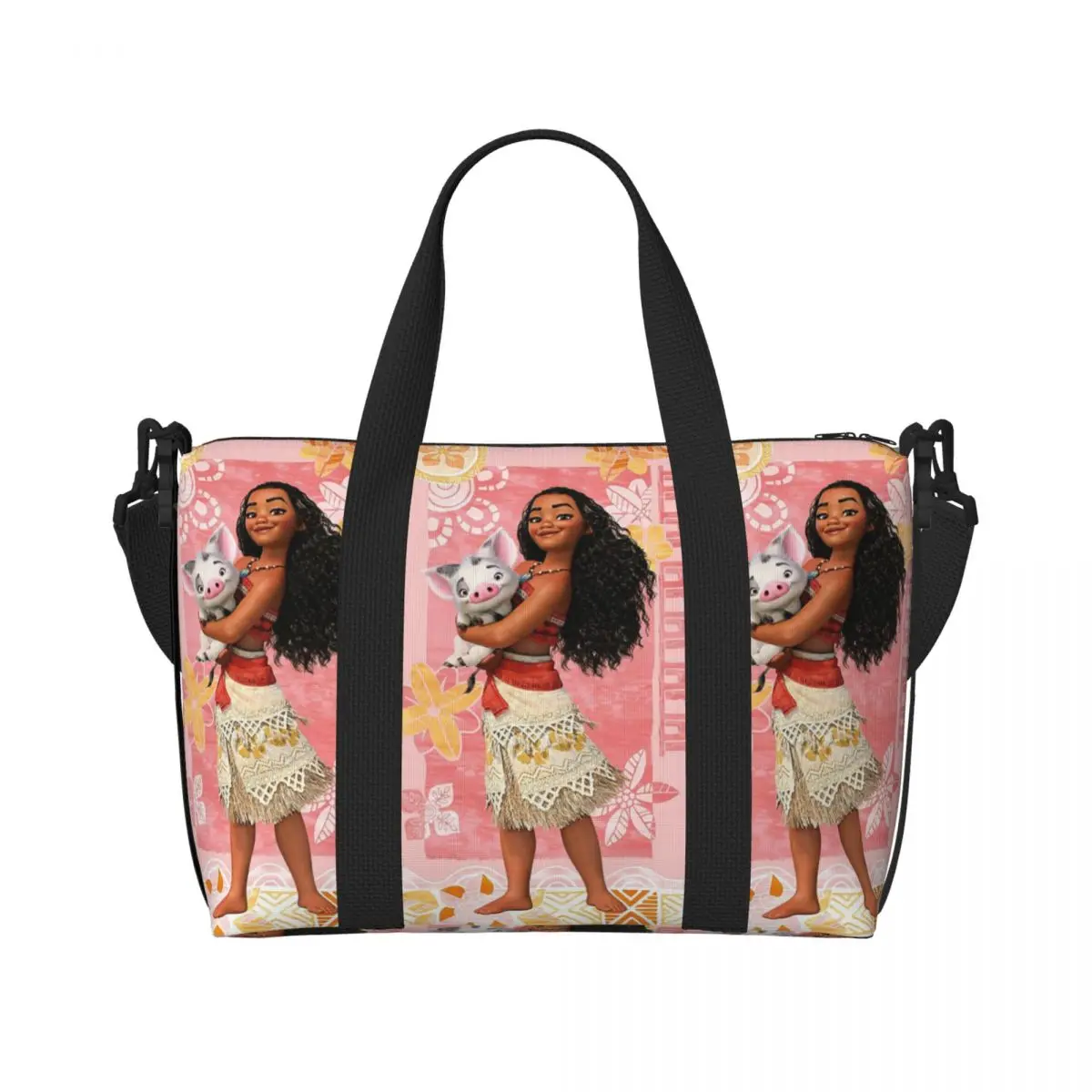 Пляжная сумка-тоут с мультяшным принтом Моаны, женская, с большим отделением, для спортзала, пляжа и путешествий
Пляжная сумка-тоут с мультяшным принтом Моаны, женская, с большим отделением, для спортзала, пляжа и путешествий