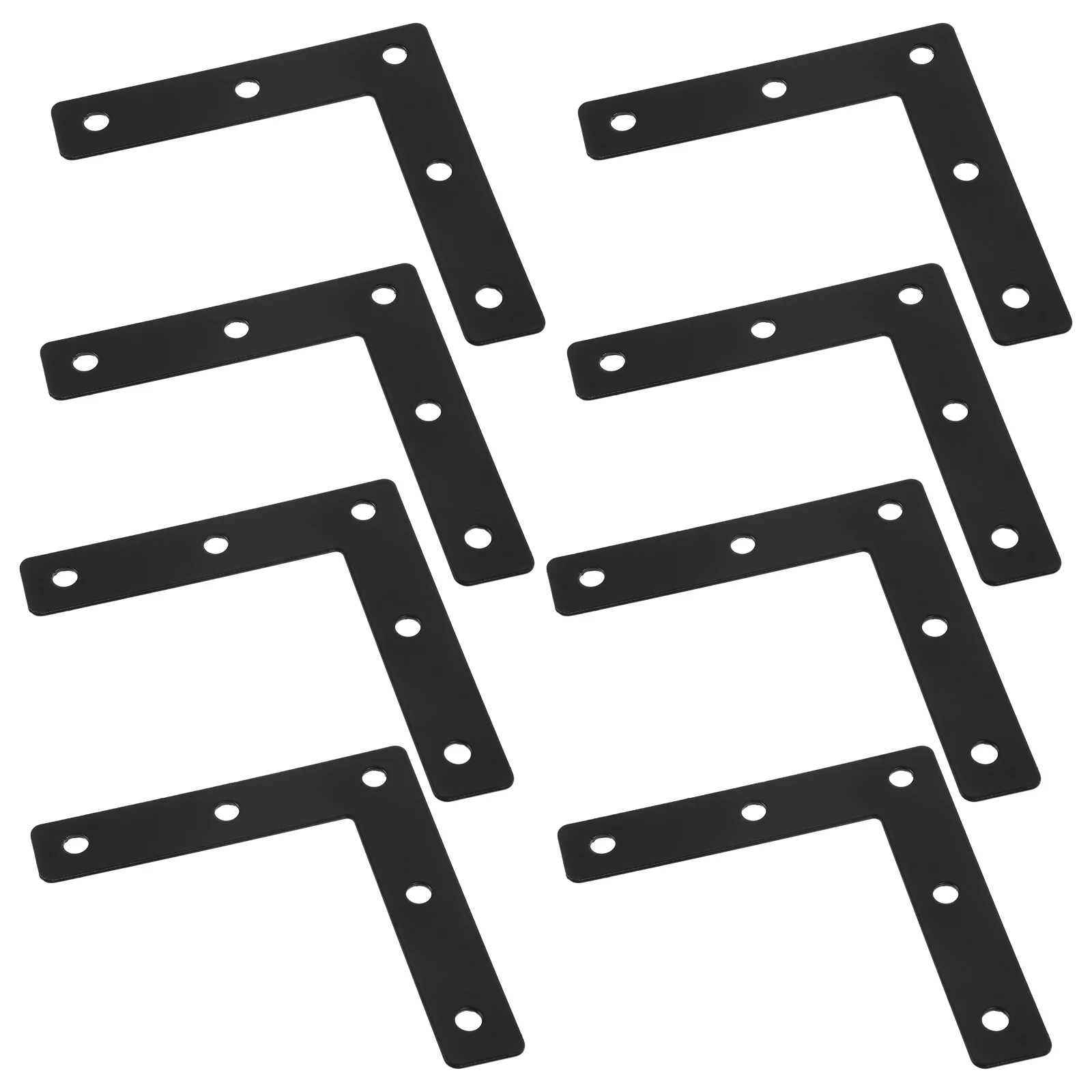 8pcs L shaped Brackets Heavy Duty 90 Degree Black Small Corner Brackets for Wood Wall Cabinet Furniture Hardware Fixing
8pcs L shaped Brackets Heavy Duty 90 Degree Black Small Corner Brackets for Wood Wall Cabinet Furniture Hardware Fixing