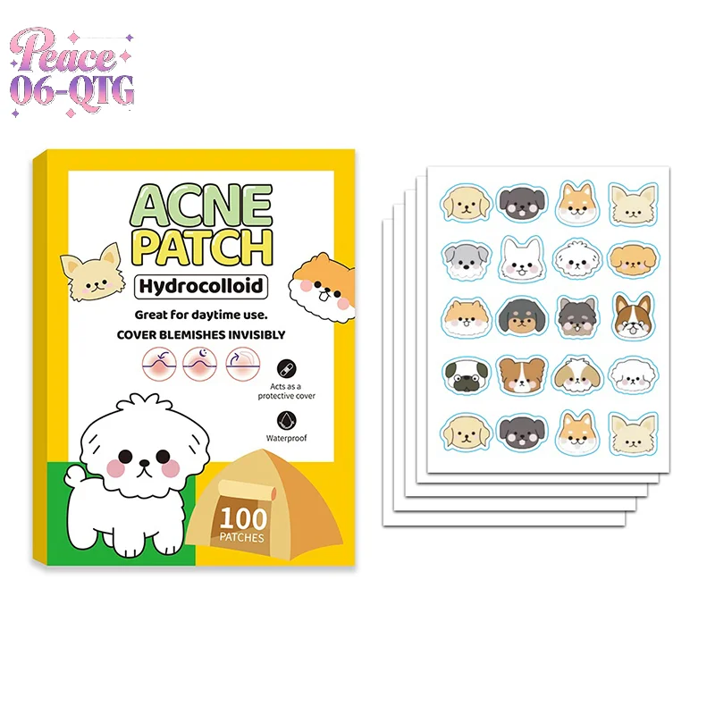 Новый 100 шт. пластырь от прыщей, гипоаллергенный, водостойкий, наклейка без спирта с милым дизайном в форме собаки
Новый 100 шт. пластырь от прыщей, гипоаллергенный, водостойкий, наклейка без спирта с милым дизайном в форме собаки