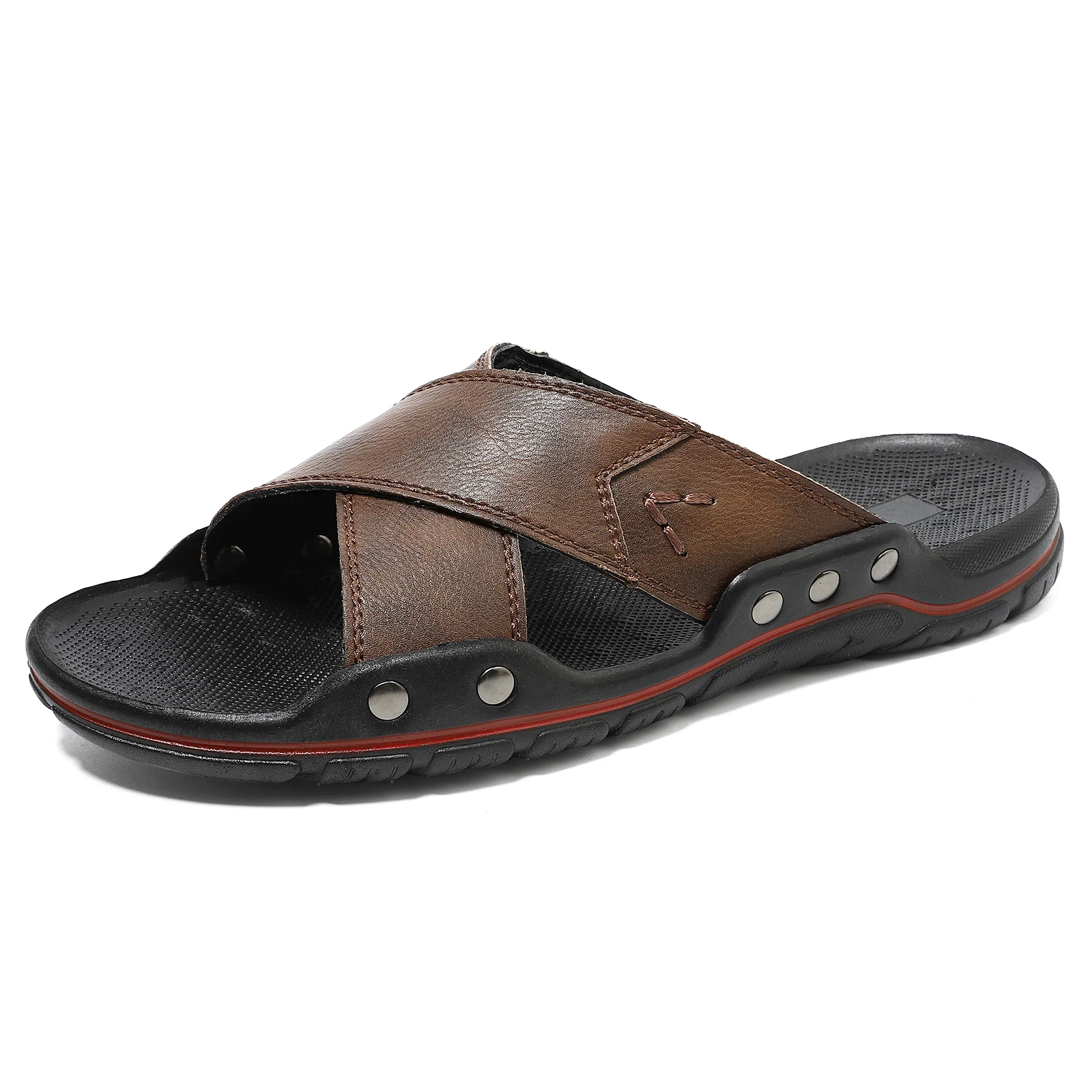 Big Size 47 48 Men Slippers Summer Vintage Italian Flats Casual Non-slip Beach Sandals Leather Flip Flop Slippers Flat Sandals
Big Size 47 48 Men Slippers Summer Vintage Italian Flats Casual Non-slip Beach Sandals Leather Flip Flop Slippers Flat Sandals