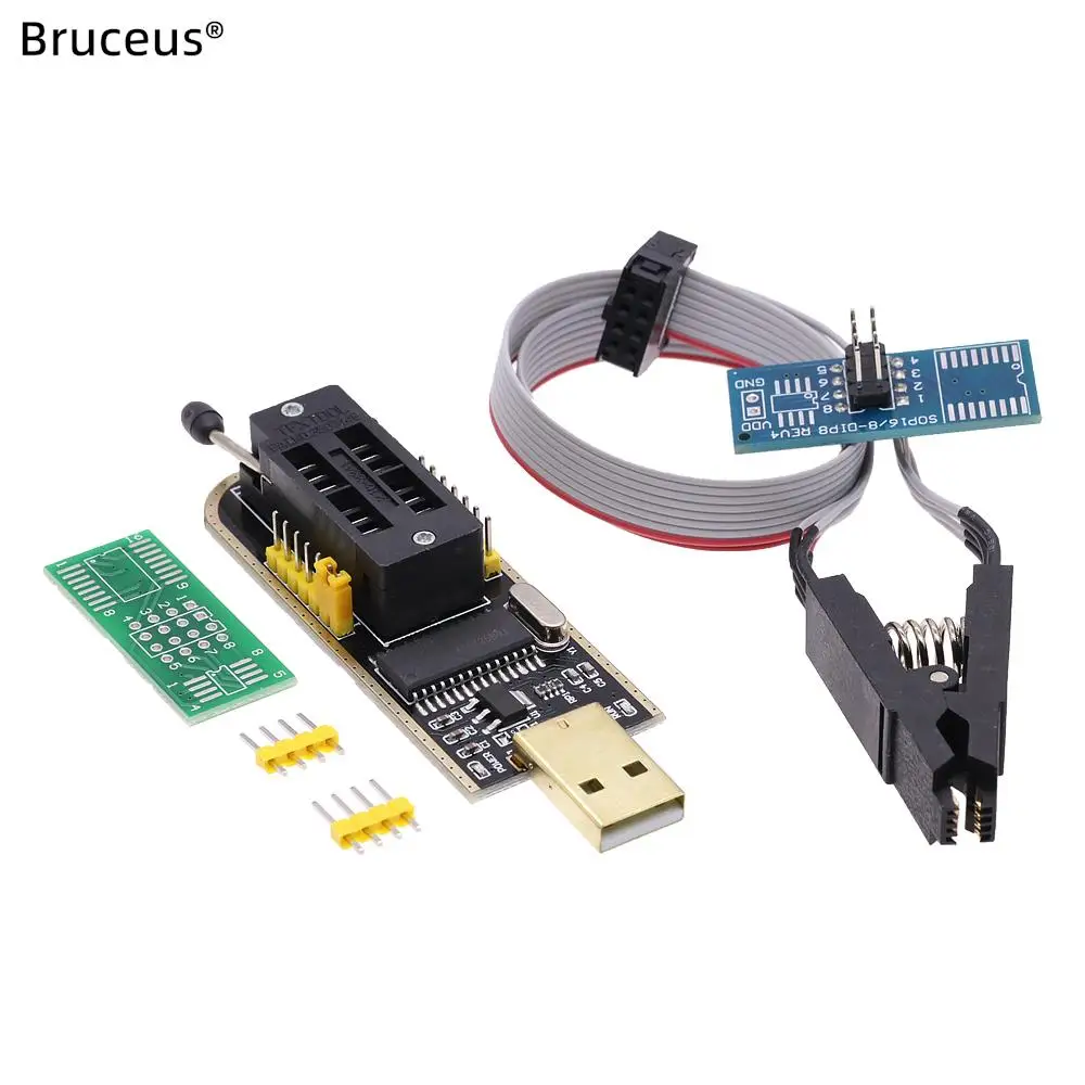 DIY KIT I21 CH341A 24 25 Series EEPROM Flash BIOS USB Programmer Module SOIC8 SOP8 Test Clip For 93CXX/25CXX/24CXX
DIY KIT I21 CH341A 24 25 Series EEPROM Flash BIOS USB Programmer Module SOIC8 SOP8 Test Clip For 93CXX/25CXX/24CXX