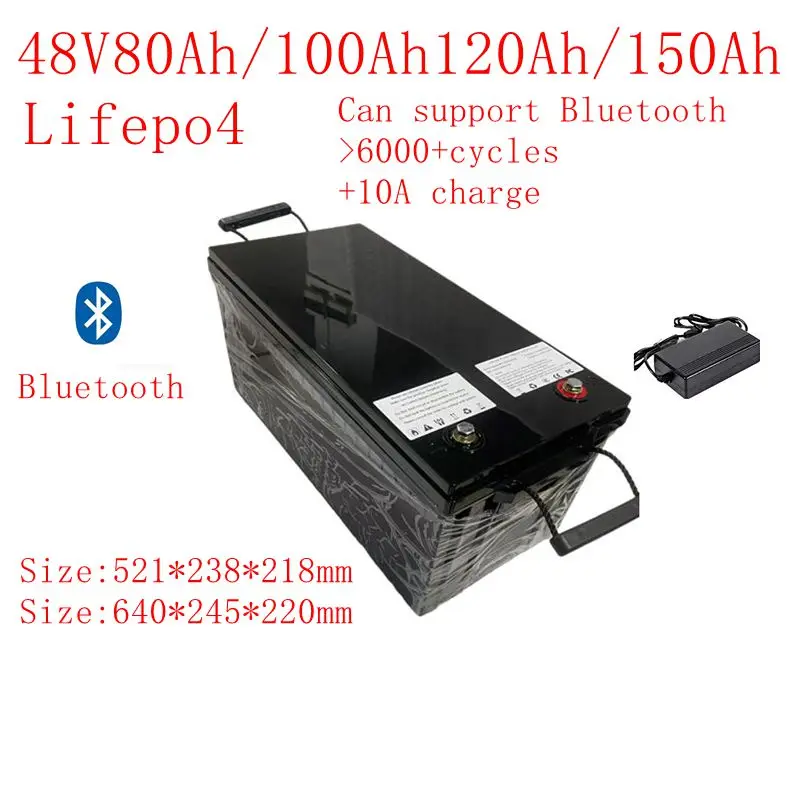 Waterproof 48V 80Ah 100Ah 120Ah 150Ah LiFepo4 Lithium Battery for 5KW Motorhome Solar Storage Boat Inverter Golf Cart
Waterproof 48V 80Ah 100Ah 120Ah 150Ah LiFepo4 Lithium Battery for 5KW Motorhome Solar Storage Boat Inverter Golf Cart