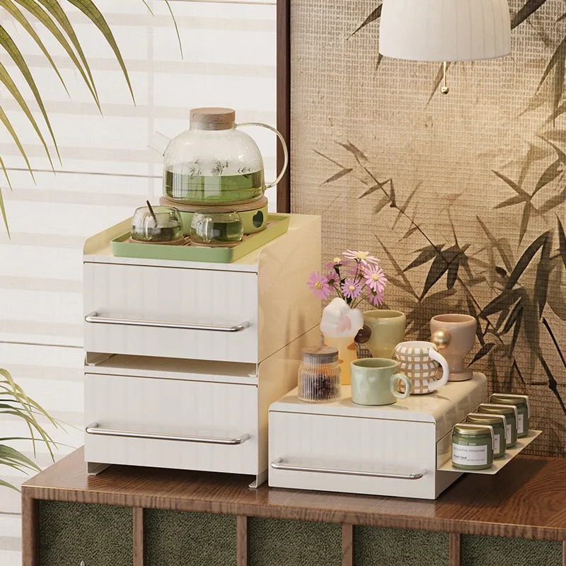 Small stackable light luxury coffee machine rack porch table drug storage dust set rack
Small stackable light luxury coffee machine rack porch table drug storage dust set rack