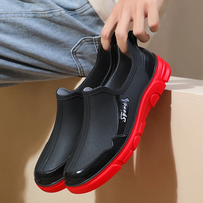 Large Size Men's Waterproof Rubber Shoes Super Thick Beef Tendon Sole Trendy Anti-slip Rain Shoes Low Top Versatile Rubber Shoes
Large Size Men's Waterproof Rubber Shoes Super Thick Beef Tendon Sole Trendy Anti-slip Rain Shoes Low Top Versatile Rubber Shoes