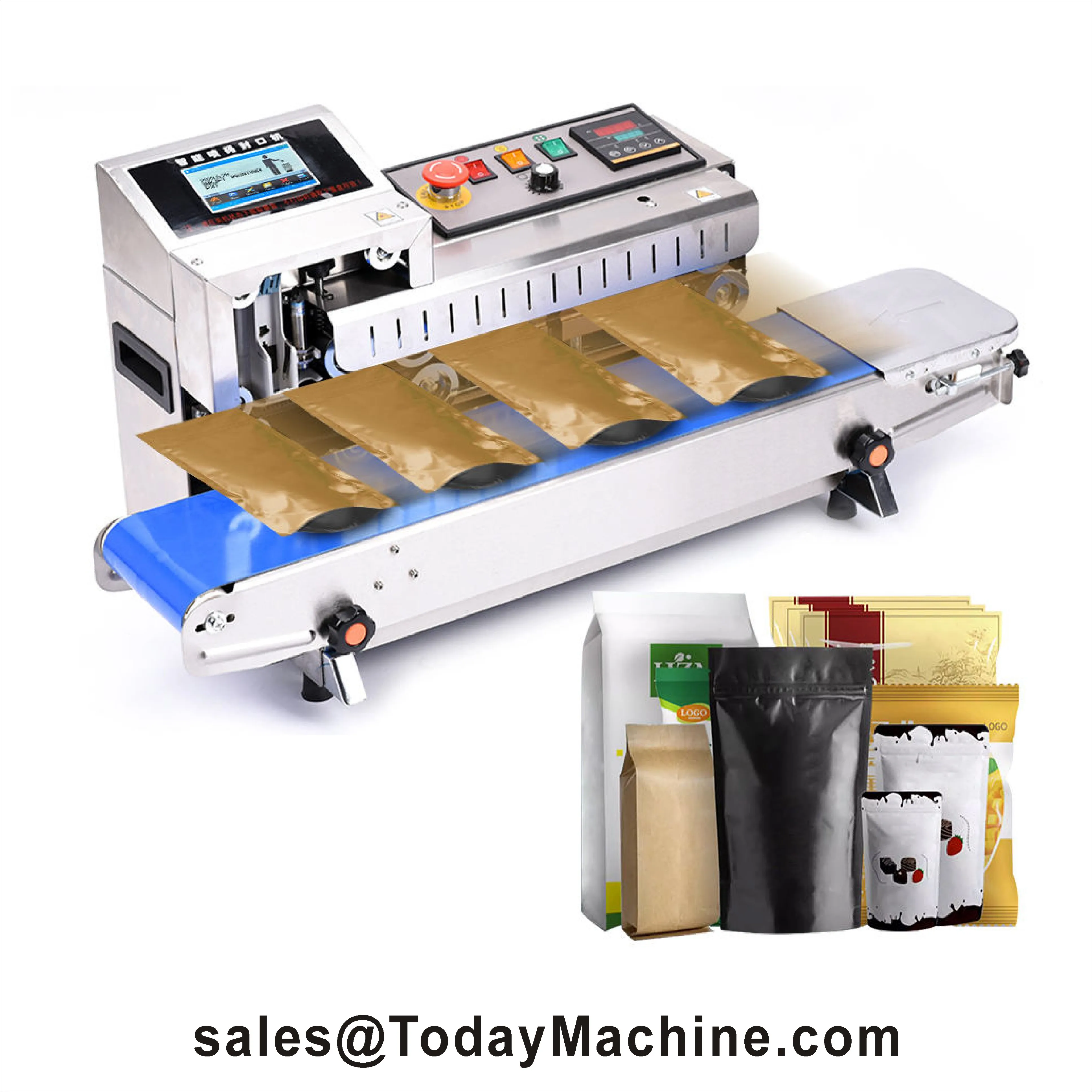 Vacuum Heat Sealer & Continuous Band Sealing Machine for Aluminum Foil Paper Plastic Pouches
Vacuum Heat Sealer & Continuous Band Sealing Machine for Aluminum Foil Paper Plastic Pouches